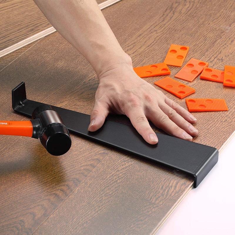 REXBETI 44-Piece Upgraded Laminate Wood Flooring Installation Kit with Solid