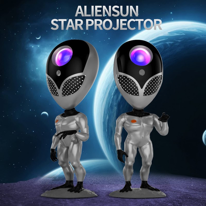 Pasun Galaxy Projector Star Projector Night Light with Aliensun Voice