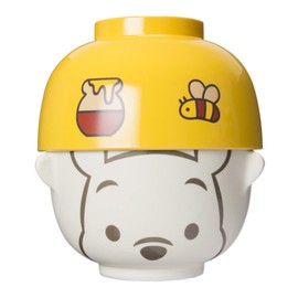 Sun Art Disney Winnie the Pooh Soup Bowl and Rice Bowl Set, Mini SAN2065-5