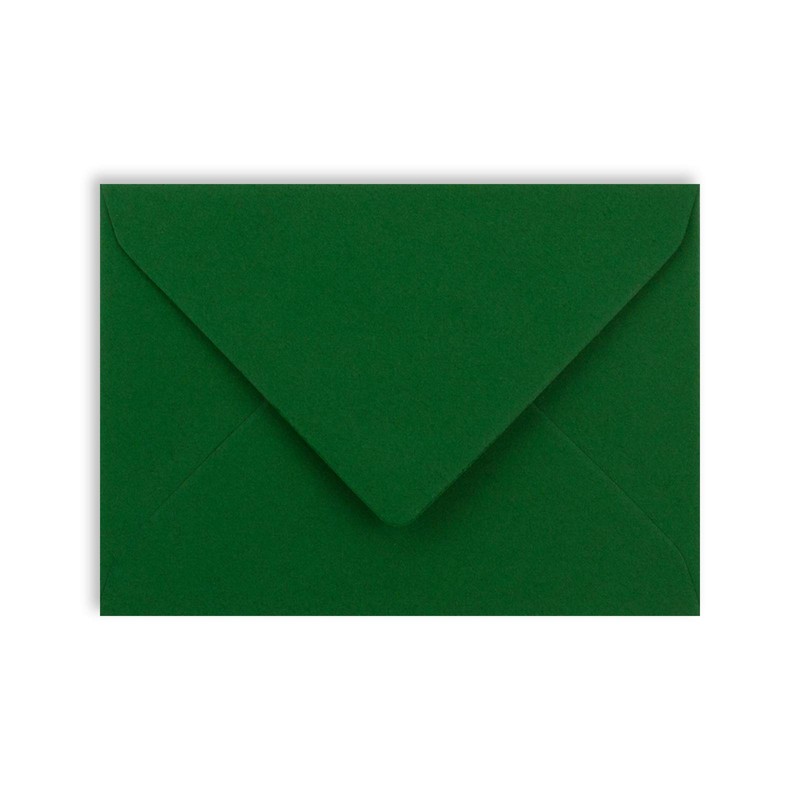 50 envelopes in dark green with gold lining, DIN C7