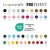 Chenille Garn, Weiß, Loopncraft, 100g, Fox Velvet, Plüschiges Garn mit