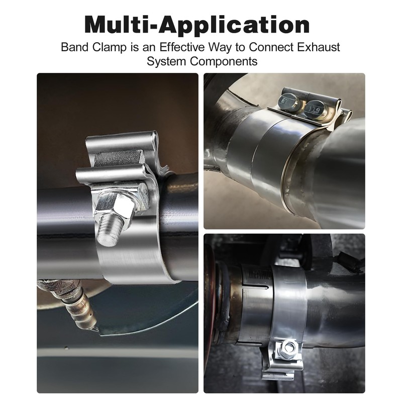 EVIL ENERGY 3 inch Exhaust Clamp,3" Narrow Band Muffler Clamp