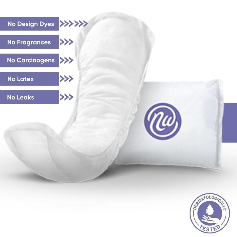 Nexwear Incontinence Pads for Women, Skin-Safe Design, Ultimate Absorbency Bladder