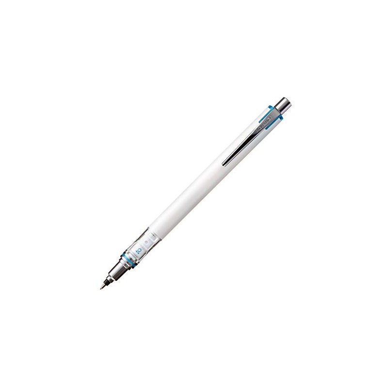 Uni - Lápiz mecánico Kuru Toga Advance, 0,7 mm, blanco