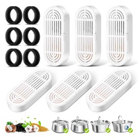 6 Pack Replacement Filters & Pre-Filter Sponges for 134oz/4L Automatic Pet Water Fountain, ZEKIRY Cat Water Fountain Filter, Quadruple Filtration Pet Fountain Filters Replacement for Cats and Dogs