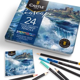 Castle Arts Coloured Pencils Set, Pack of 24
