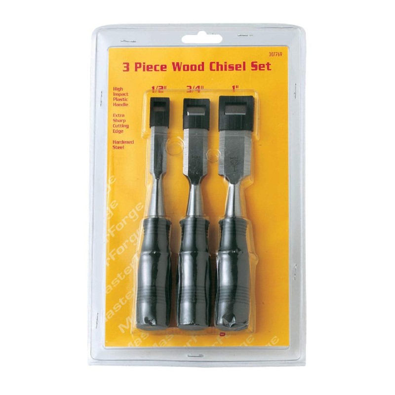 307769 Master Forge 3Piece Wood Chisel Set