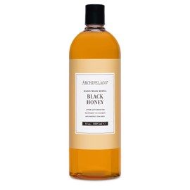 Archipelago Botanicals Black Honey Hand Wash Refill, Liquid Hand Soap Refill, Fragrances with Black Honey, Ginger and Orange Peel, 33 fl oz