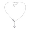 LSxAB Infinity Symbol Heart Intial A Letter Necklace for Women