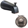 SENTO Oil Bronze Universal Bathroom Tub Spout with Diverter, Durable