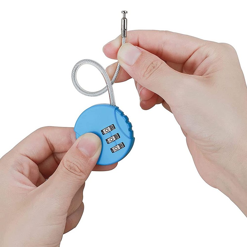 Yuikome 2 Pack Number Lock 3 Digit Waterproof Outdoor Padlock
