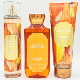 3-Piece Calypso Clementine Bath & Body Bundle | Fine Fragrance Mist, Body Wash and Body Cream