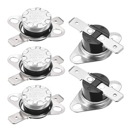 uxcell KSD301 Thermostat 120°C/248°F 10A Normally Closed N.C Adjust Snap Disc Temperature Switch 5pcs