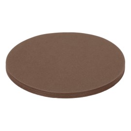 Rebower 50 Sheets Circles Cutouts Paper, 4 Inch Round Origami Cardstock Construction Paper, [for Arts DIY Crafts Art Bulletin Board Decorations ] Brown