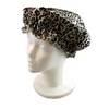 2 Pack Premium Lined Shower Cap Bath Accessory Reusable Leopard