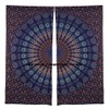 Peacock Mandala Window Curtains Indian Drape Balcony Room Decor Curtain