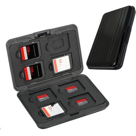 Estuche De 16 Ranuras para Tarjetas SD, para Tarjetas SD SDHC MMC Micro SD TF, Billetera para Tarjetas De Memoria De Aluminio