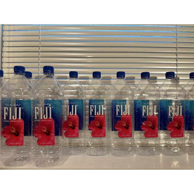 FIJI Water Lot Of 12 EMPTY FIJI Natural Artesian Water