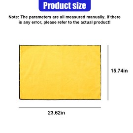 UHANBUT Dual-Sided Microfiber Towels for Car, No-Scratch Automotive Cleaning Cloth, Strong Absorption Water Vehicle Drying Towel for Car Detailing, Home Washing, Pet Drying (Orange, 3PCS)