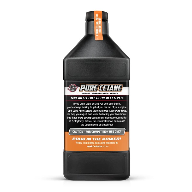 Opti-Lube Pure Cetane Diesel Fuel Additive for Competition Use: Quart