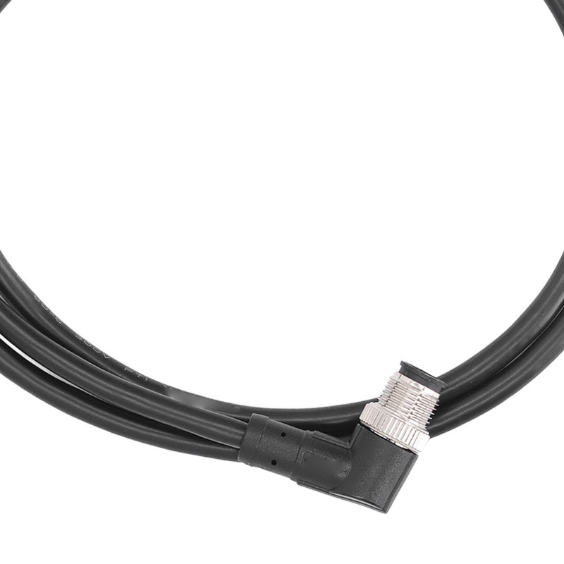 M12 Connector Cable 4 Pin Shielded Right Angle Waterproof Aviation