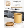 Nucookery 360°Rotating Utensil Holder, 7.2" Kitchen Utensil Crock, Ceramic Cooking