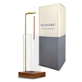 nonoru Incense Holder (Developed in-house Development) Glass Fall Prevention, Ash Won't Spill, Washable with Water, Stylish, Gift, Interior Incense Holder, Incense, Aroma, Incense Burner, Yoga