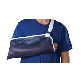 Medline Universal Arm Slings, Breathable Polyester Knit Mesh, 19.33 Inches x 7.75 Inches, Adjustable Shoulder Strap, Includes Shoulder Pad, 1 Each