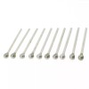 JINGLING 10Pcs 1/4" inch Diamond Ball Burrs 6mm Round Head