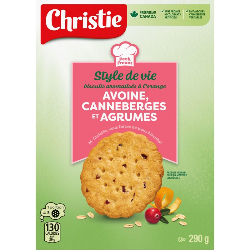 Peek Freans Lifestyle Cranberry Citrus Oat Crunch Cookies | 290g