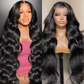 Draworld 32 Inch 13x4 Lace Front Wigs Human Hair Body Wave Lace Front Wigs Pre Plucked 200% Density Glueless Wigs Human Hair Wig For Women