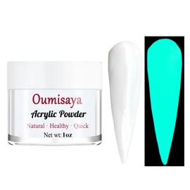 Glow in the dark White Acrylic Nail Powder for French Nails Art 1OZ