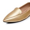 VenusCelia Funkier Zapatos planos para mujer, Dorado Pu, 6 US