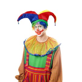 LIOOBO 1 Piece Multicoloured 3 Lace Beautiful Funny Carnival Hat Joker Hat Clown Hat for Party Fun Bird Costume Festival Celebration Parade Carnival Dress Up Accessories