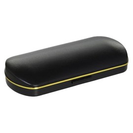 Tacy MP-20-2 Glasses Case, Stylish, Simple, Hard Case, Push Type, Durable, ABS Resin, Black