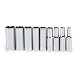 Crescent 9 Piece 3/8" Drive 6 Point Deep SAE Socket Set - CSAS6N