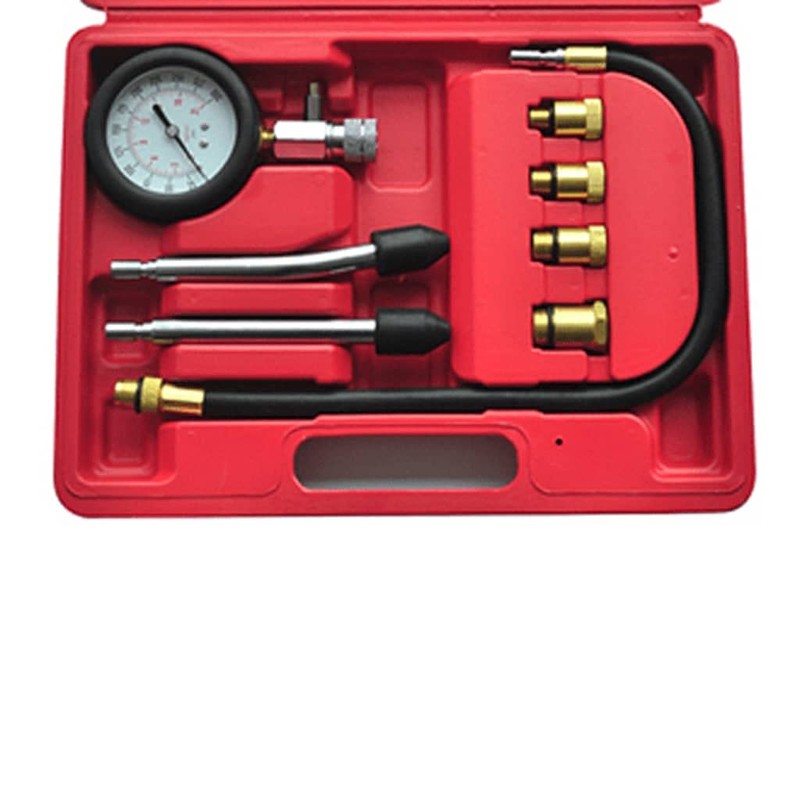 SKM 9-Piece Compression Test Kit Gasoline Engine
