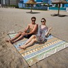 TNLG Extra Large 86.6×70.8 inches Beach Mat - Sand-Proof Waterproof