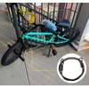 Bicycle Security Cable Lock, Double Loop Stainless Steel Wire, External
