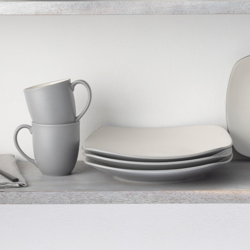 Noritake Colorwave Slate 16-Piece Set - Square, Service for 4