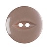Plush Addict 10 Pack of Round Beige Fish Eye Buttons