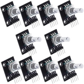 KY-040 Rotary Encoder, Rotary Encoder Module, 360 Degree Encoder, Encoder, Rotary Encoder, Code Switch, Digital Potentiometer, Pack of 10