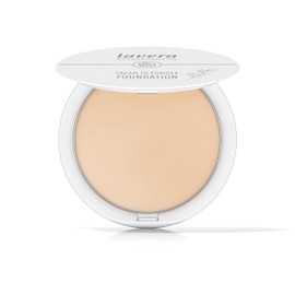 lavera Cream to Powder Foundation - Light 01 - Nude - Organic Almond Oil & Vitamin E - Vegan - Moisturising - Intensive Coverage (1 x 10.5 g)