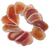 TUMBEELLUWA Pack of 12 Top Drilled Polished Agate Slices Irregular Shape Agate Stone Pendants for Jewelry Making and Home Decoration, Orange Red
