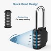 Puroma 1 Pack 2.6 Inch Long Shackle Combination Lock 4