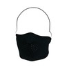 Zanheadgear Black Polyester Fleece Half Face Mask