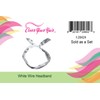 White Paisley Print Wire Headband
