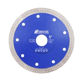 SHDIATOOL Diamond Cutting Disc Cutting Disc Turbo Mesh with X Rim Segment for Ceramic Tiles Ceramic Diameter 125 mm