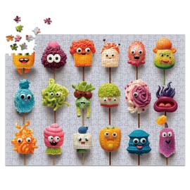 500 Pieces Jigsaw Puzzles for Adults and Teens and Kids Family Happy Games Puzzle Monster Series (Lollipop Monsters)