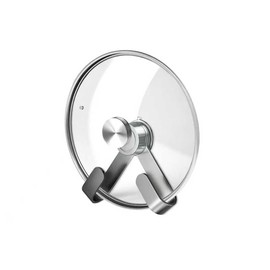 bihijua Adjustable Pot Lid Holder, No Drill Adhesive Mount, Pot Lid Organizer for Cabinet Door/Wall Mounted, Fits 6-14" Lids